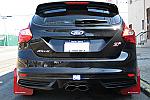 Rally Armor Canada Ford Focus ST Mud Flaps Red With White Logo