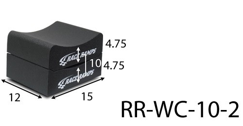 Race Ramps - 10" 2 Piece Adjust. Wheel Cribs RR-WC-10-2 Canada 
