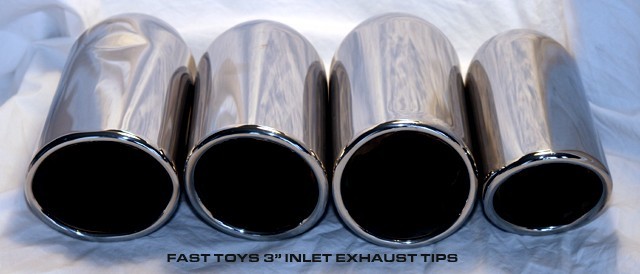 Fast Toys 4 1/2" Oval T304 Exhaust Tips